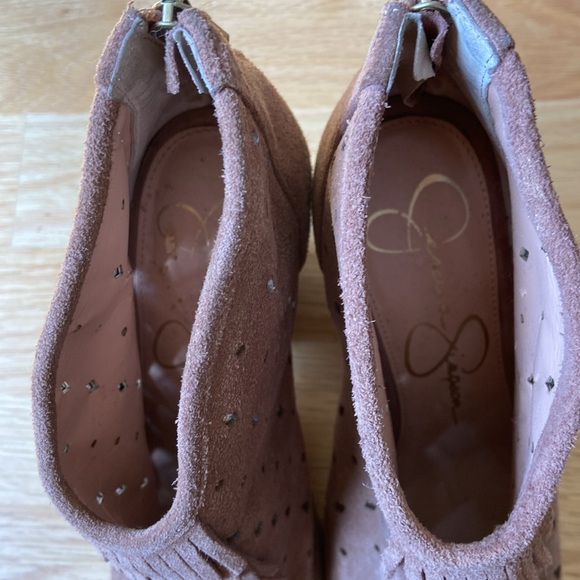 Jessica Simpson dusty rose suede booties - Picture 8 of 9